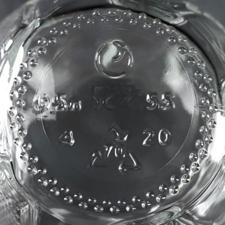 Glass mug "cocktail/football", 500 ml, texture mix-1