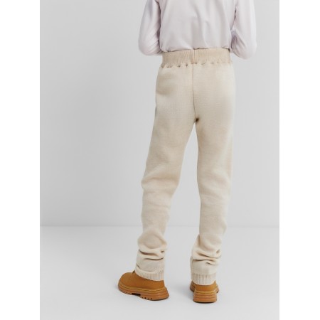 Children's pants minku, beige color, height 122 cm-2