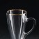 Golden Kaima mug, glass, 250 ml
