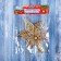 Tip "Star stripes volume of flower" 18x14 cm, gold