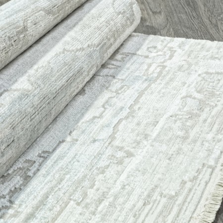 Rectangular carpet Durkar Rubi, size 200x290 cm, color Cream/L.Grey-2