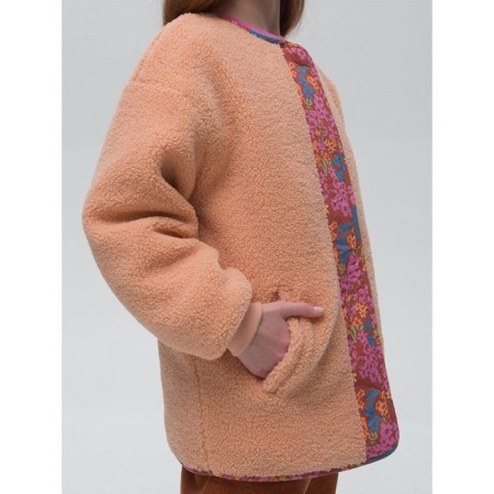 Bilateral jacket for girls, height 134 cm, jeans color-6