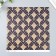 Scrapbooking paper bilateral "Versailles and rhombus gold" density 180 g 30.5x32 cm