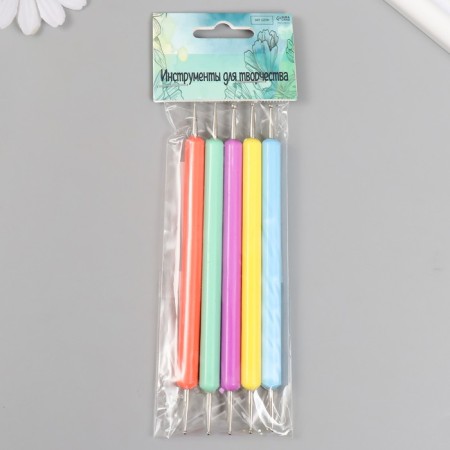Tools for giving the form to Foamiran "pastel" set of 5 pcs 12 cm-5