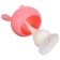Silicone “Bunny” teething, with a rattle, pink color, in the case, crumb me