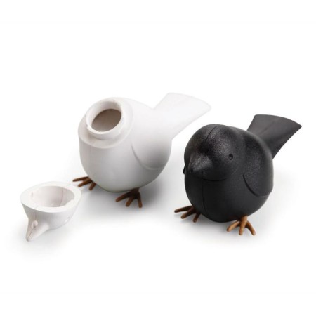 Sparrow spice set, black and white