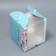 Box for small cake, confectionery packaging, “peonies”, 15 x 15 x 18 cm