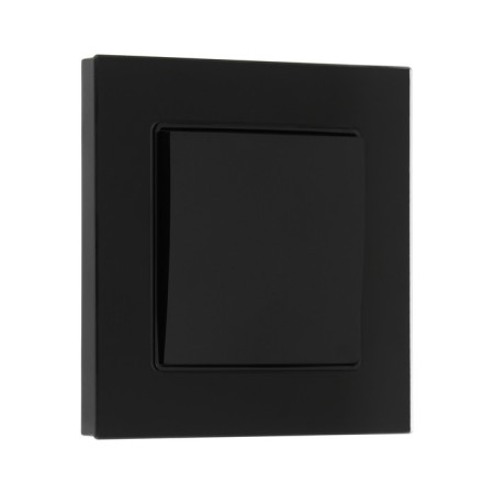 TOT GLOSSY GLASS, 10 A, 1 key, hidden, glass, black-1
