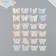 Plastic sticker "Holography. Butterflies" set 38 pcs 13x11.5x0.5 cm