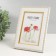 Photo frame plastic 10x15 cm "Golden waves and points" white 13.5x18.5 cm
