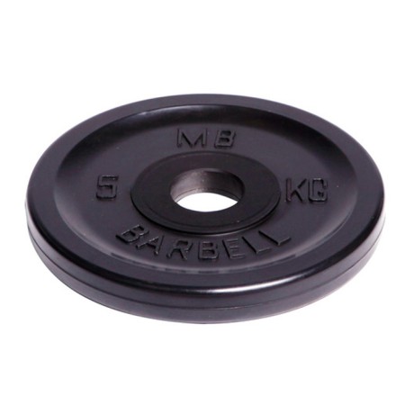 Olympic disk D = 51 mm, black color, 5 kg
