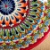 Buditsa Rishtan ceramics "Patterns", 23 cm, red