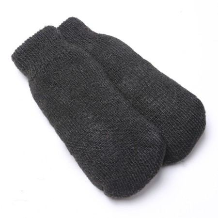 Women's woolen mittens, black color is 20-22