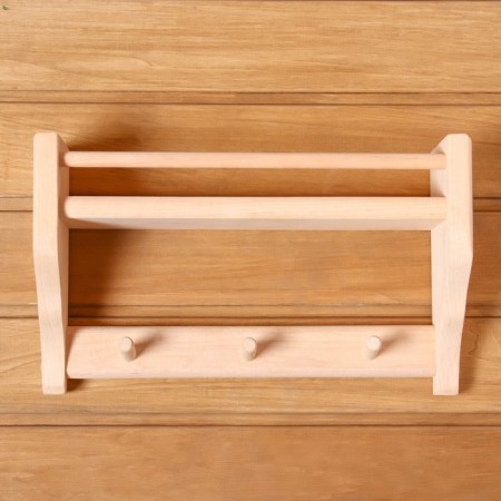 Olha-1 sheet shelf, 1 level, 3 horns-1