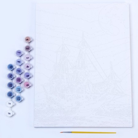 Picture on numbers canvas on a subframe of 30 × 40 cm "conqueror of the seas"-3