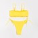 Women's swimsuit with a top bando minku yellow color, size 44