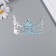 Stick paper, plastic "Tiara" holography silver set 12 pcs 3 sizes