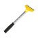 Tundra scraper, fixed blade 100 mm, metal rubberized handle 300 mm