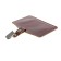 Badge carman, leatherette, horizontal, (external 105 x 80 mm), internal 85 x 50 mm, with a clamp, on the button