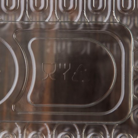 The plastic disposable plastic container with the insoluble lid pr-K-19V "A", 300 ml, 21.7 × 11.7 × 6.9 cm, internal 19.3 × 8 × 6.2 cm-3