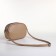 Bag Women's Cross-Bodi with a zipper, beige color