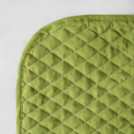 Bedspread with pillowcases "Tina", size 230x250 cm, green color-3