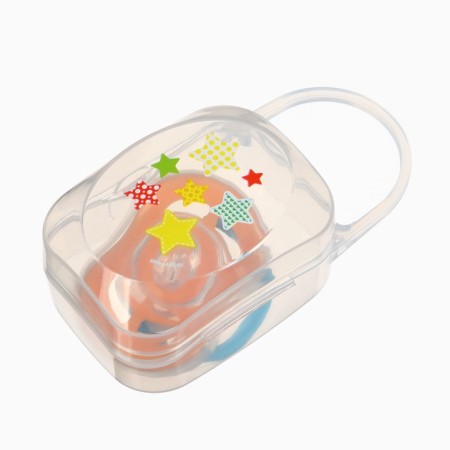 Nipple - anatomical dummy "for a boy" +6 months, 2 pcs., Holder 1 pc. + container.-15