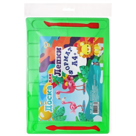 Calligrata, A4, +2 stack, departments for plasticine, 2.2 mm, plastic, with a side, mix-7