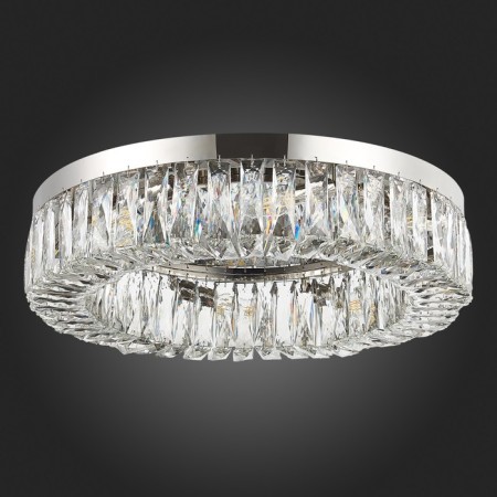 Ceiling Ceiling ST LUCE. SL1226.102.08. Rifrazio. 8x40 W, E14, 61.5x61.5x15 cm, Nickel color-5