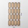 Crafts' price tags are self -adhesive, set of 10 sheets, 7 × 14 cm, beige color