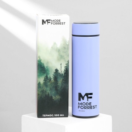 Термос с индикатором температуры Mode Forrest, 500 мл фиолетовый, сохраняет тепло 8-10 ч-6