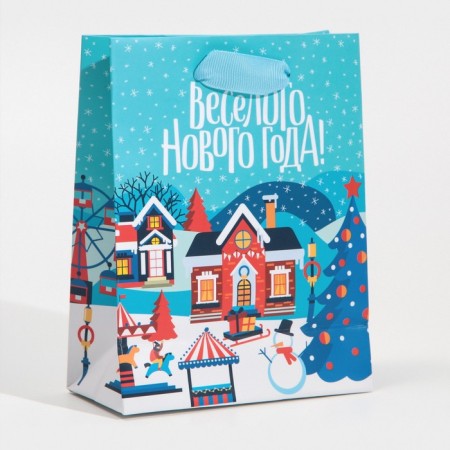 Laminated vertical packet “Waiting for a miracle”, 12 x 15 x 5.5 cm, New Year-3