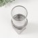 Ceramics candlestick, glass for 1 candle "BUENO" d = 7.5 cm silver 9.5x9.5x29.5 cm