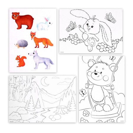 Set for painting "Forest animals"-3