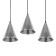 Lamp Bayerlux suspension Bayerlux "cone" 3he14 40W chrome d = 16, h = 20+60 cm