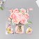 Interior plastic sticker "Pink roses" 40x31 cm