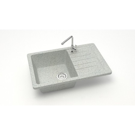 Kitchen is a kitchen from Zett Lab stone. 16/q10, 740x490x210 mm, matte, mortise, light gray-1