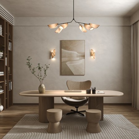 Suspension lamp Maytoni Mod225PL-06B, G9, 6x12 W, 1320x508x692 mm, black-5