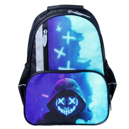 School backpack, 37 x 26 x 13 cm, ergonomic back, calligrata orth "mask"-6