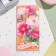 Money envelope "Congratulations!" Glitter, congregre, raspberry flowers, orange background, 17x8 cm