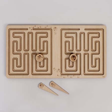 Puzzle interhemispheric board "Spider and hashtag"-6