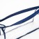 Lightning cosmetic bag, blue/transparent color