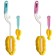 A set of spunes for washing bottles and nipples, 2 pcs, color mix