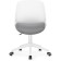 Computer chair zarius plastic/fabric, gray/white/gray 58x58x83 cm