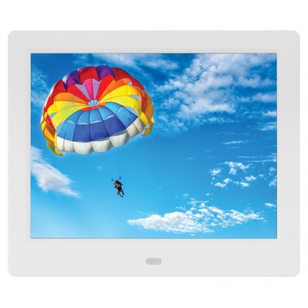 Digital photo frame Digma PF-843, 8 ", 1024x768, IPS, PDU plastic, video, white-1