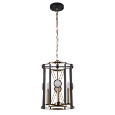 Светильник подвесной Crystal Lux, Tandem 3151/204, E14, 4х60 Вт, 41х32х32 см, цвет золотой