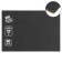 Binding cardboard (shelter) 1.5 mm, 21 x 30 cm, 950 g/m2, black
