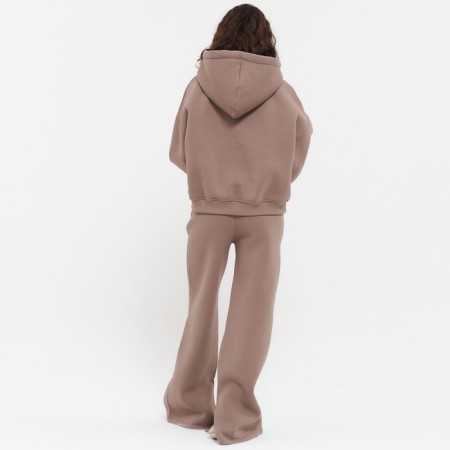 Women's costume (sweatshirt/trousers) is launched, brown color, rr m (44-46)-1