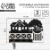 The keybox is wall -mounted with a shelf and a pocket, a house and a tree, 17 x 11.3 cm.