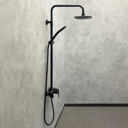 Shower system Comforty FF074R-CMT, black matte color-1